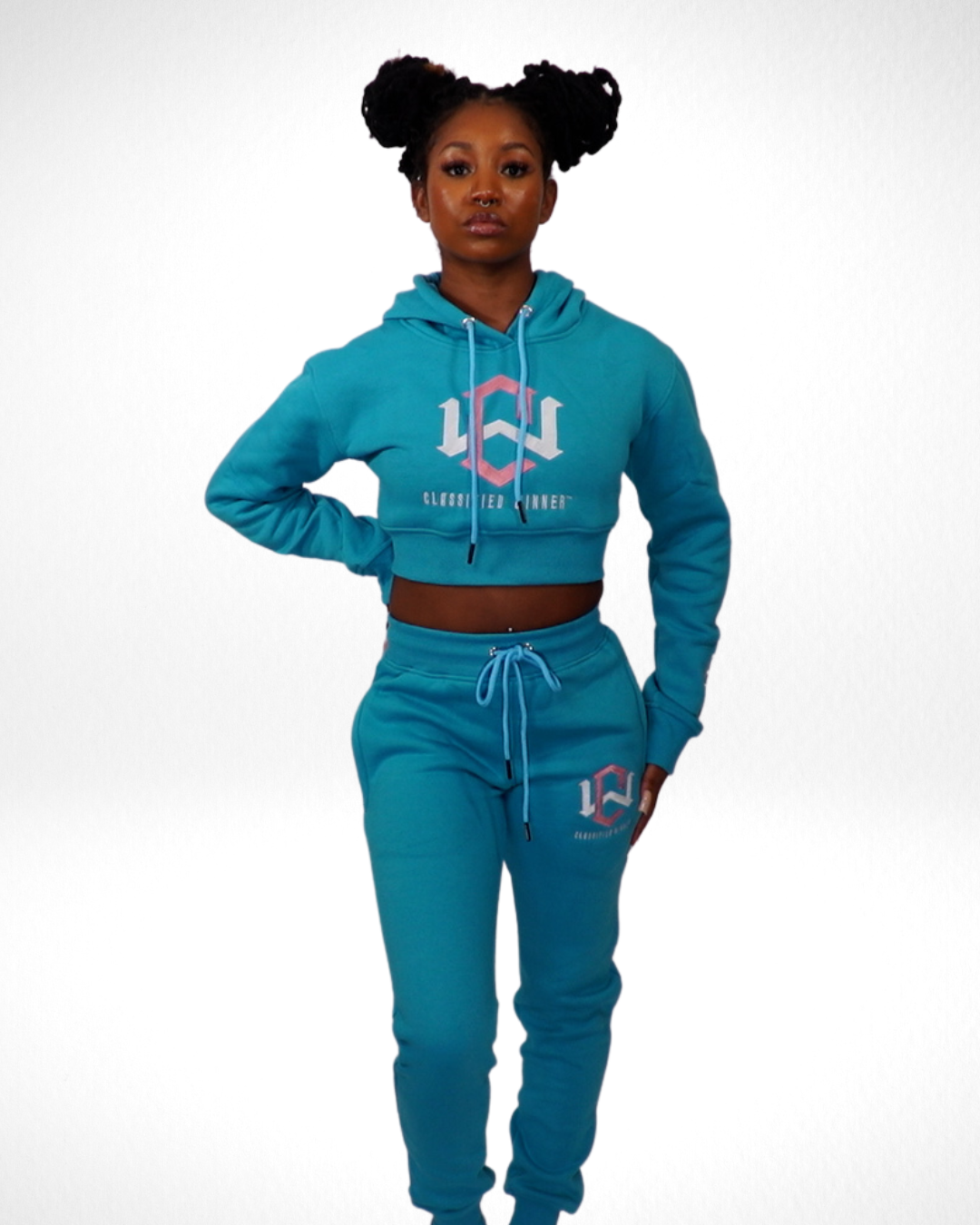 Women s crop shop top sweatsuit